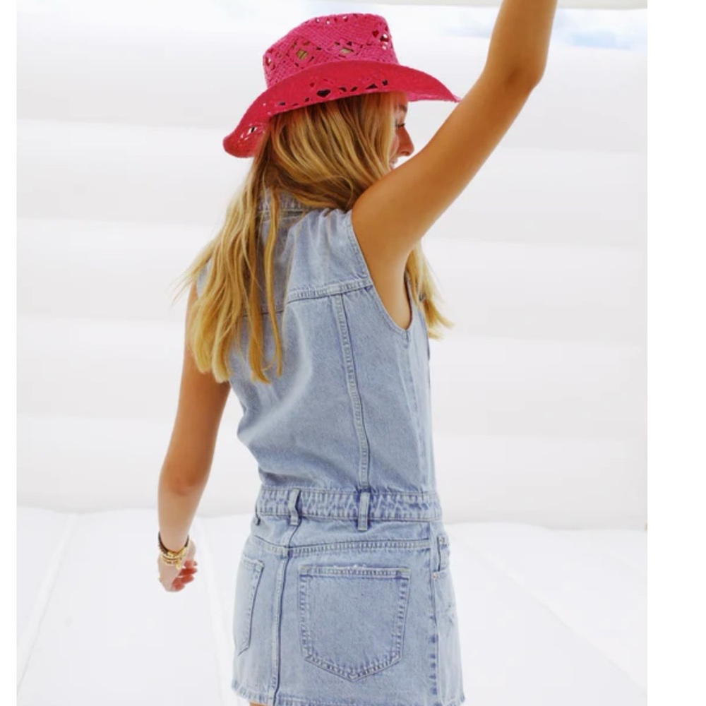 Denim Sleeveless Mini Dress